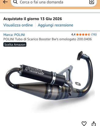 Tubo scarico Polini Booster