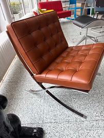 KNOLL-BARCELONA in Pelle Venezia Cognac 06