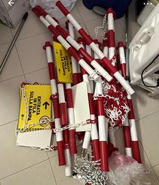 Bastoni di plastica basi e catena 16