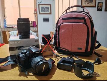 Kit completo fotocamera reflex Canon EOS 1100D con
