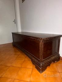 Antica Cassapanca in Legno Massicci