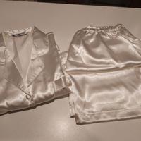 Pigiama seta 100% color ghiaccio