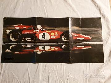 Poster  Ferrari 312B Regazzoni + Fiat 125 Special