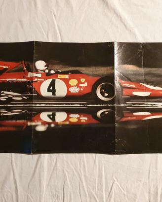 Poster  Ferrari 312B Regazzoni + Fiat 125 Special