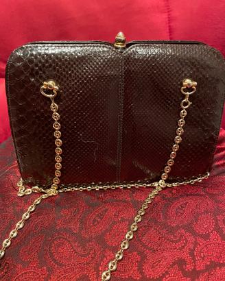 Borsa pochette donna (in serpente) vintage anni 50