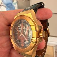 Orologio maserati con cinturino in pelle