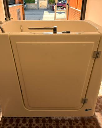 Vasca doccia per anziani per bagno angolo destro