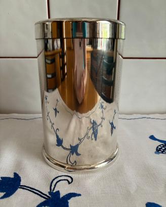 Portabottiglie termico in silver plated