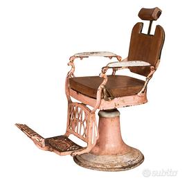 Poltrona da Barbieri Vintage Restaurata - Pronta p