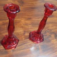 Portacandela vintage in vetro