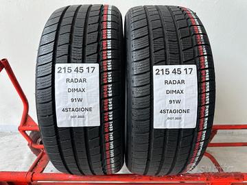 2 gomme 215 45 17 RADAR 4STAGIONE