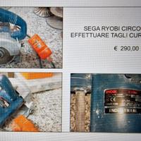SEGA CIRCOLARE RYOBI ELETTRICA