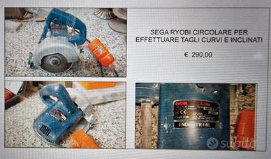 SEGA CIRCOLARE RYOBI ELETTRICA