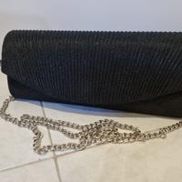 Pochette nera glitterata