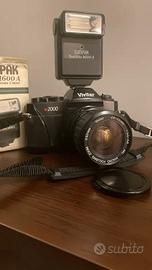 Vivitar V2000+zoom 28-70mm e Flash