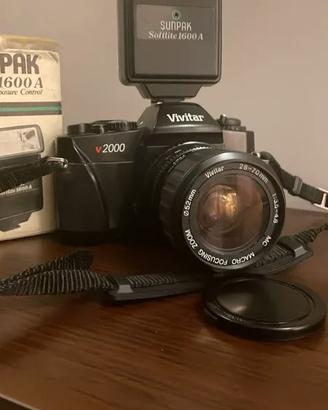 Vivitar V2000+zoom 28-70mm e Flash