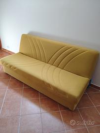 Divano letto colore senape