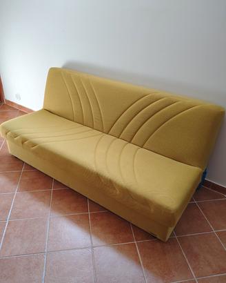 Divano letto colore senape