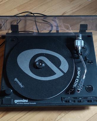 Gemini XL-120 MKII giradischi 33/45 + pitch