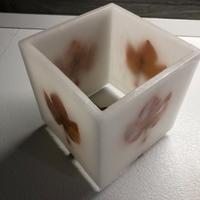 Vaso portacandele in cera