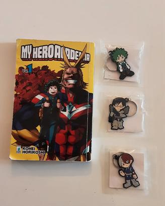 Manga My Hero Academia - Vol.1 + Portachaivi