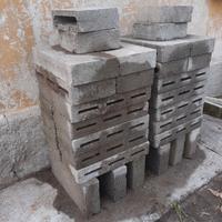 Mattoni blocchi cemento in calcestruzzo