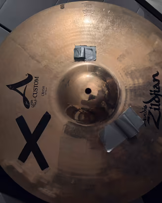 Zildjian A Custom Crash 20" con crepa, da riparare