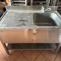 Lavabo acciaio inox
