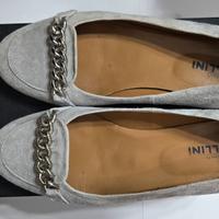 Scarpe ballerine Pollini nr.37 vera pelle suede gr