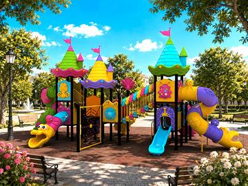 Strutture Gioco x Bambini x Parchi, Ville, Scuole