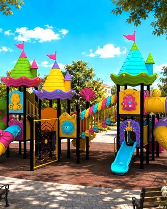 Strutture Gioco x Bambini x Parchi, Ville, Scuole