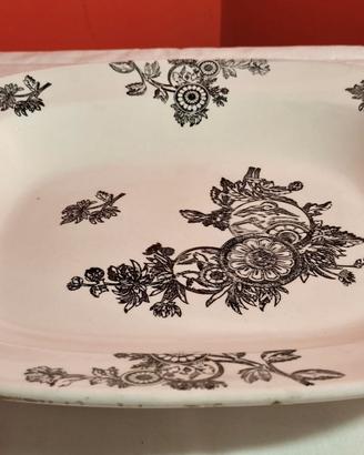 Piatto da portata antico ceramica Richard Mondovì