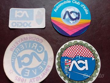 Adesivi Aci Automobile Club Italiano vintage