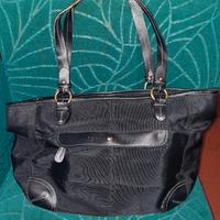 borsa Tommy Hilfiger tessuto tecnico nero