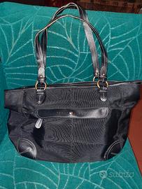borsa Tommy Hilfiger tessuto tecnico nero
