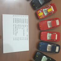 lotto di n.9 Ferrari 1/43 Burago anni 90