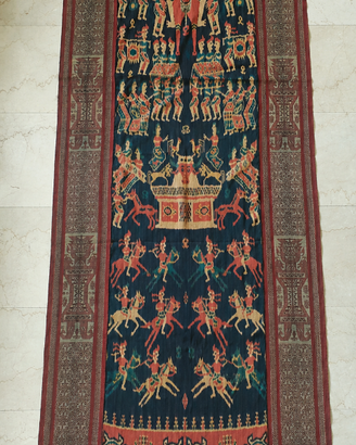 Grande Ikat Hinggi di Sumba Indonesia – 107×270 cm