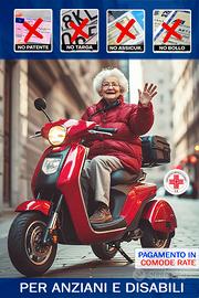 Scooter elettrico no patente per anziani e disabil