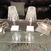 Lampade da tavolo Kartell Battery Cristallo