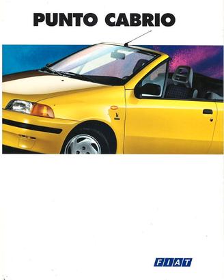 FIAT PUNTO CABRIO BROCHURE ORIGINALE 1994