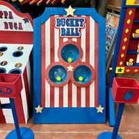 Gioco  bambini bucket ball luna park palla in buca