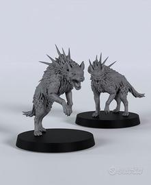 Quillhounds - Pit-Fighters - Miniatura in resina