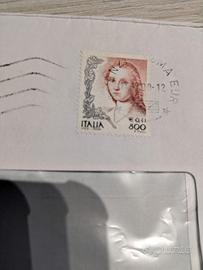 Francobollo donna nell'arte