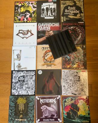 16 dischi in vinile LP punk rock metal hardcore oi