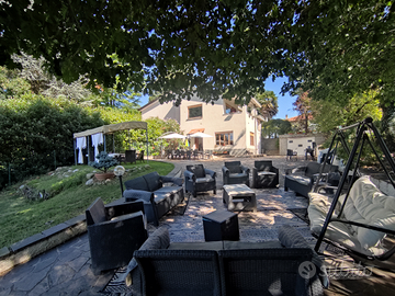 Giardino e sala per grigliate feste eventi Brianza