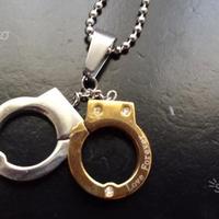 Collana acciaio con ciondolo