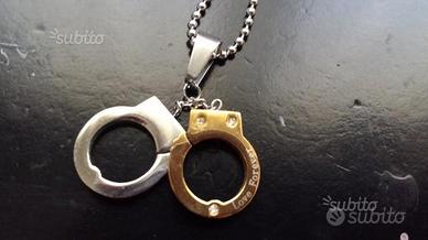 Collana acciaio con ciondolo