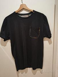 T-shirt nera Statham Vintage uomo