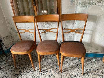 Set composto da 3 sedie d’epoca