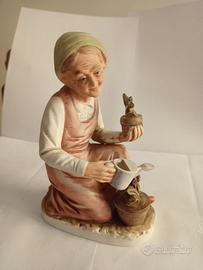 STATUETTA CAPODIMONTE-ORIGINALE-PORCELLANA-ANNI'90